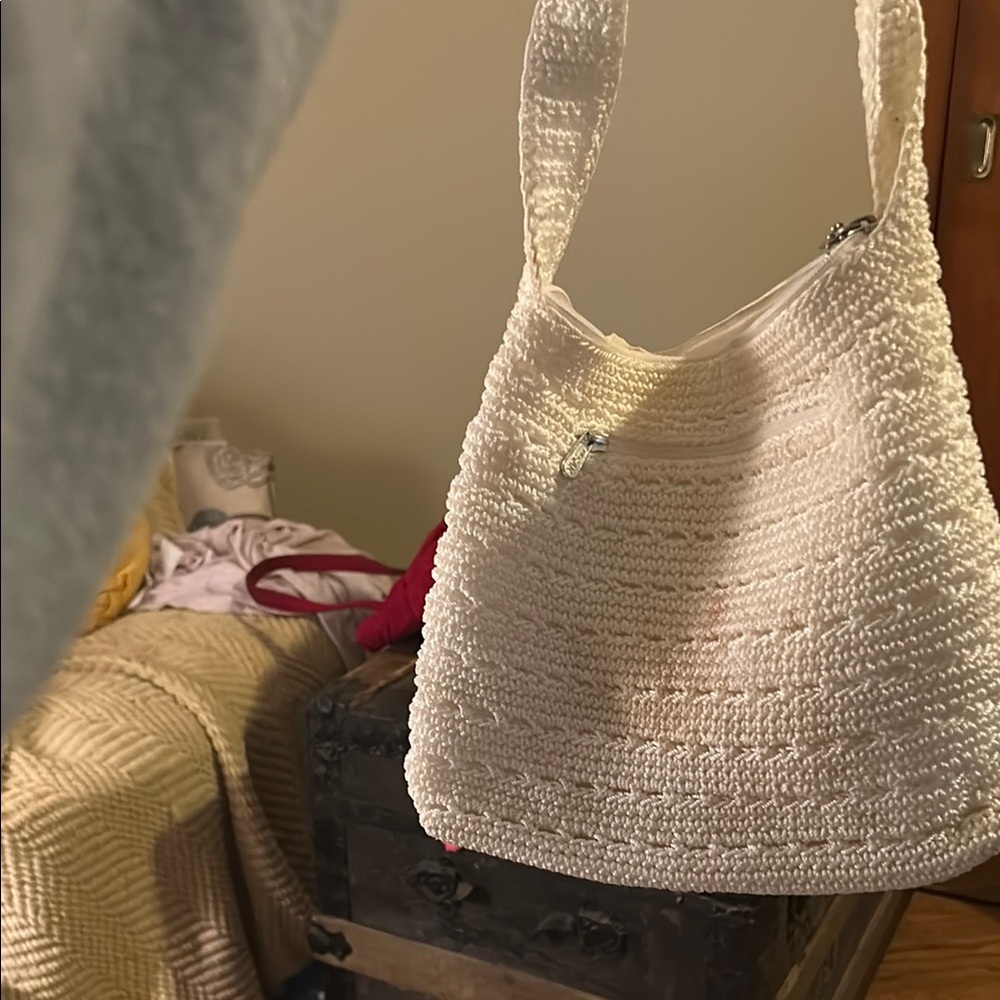 SAK Elegant White Woven Bag
